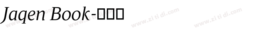 Jaqen Book字体转换